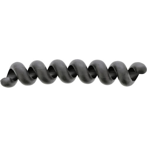 Preview: 5er Pack Kabelspirale, Kabelmanager 1-fach, 100×16 mm, Schwarz