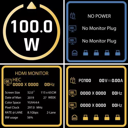 USB-C Hub 3.2 Gen.2 mit 5 Ports & HDMI 4K – 100 W Power Delivery