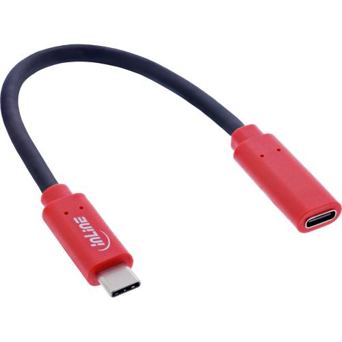 USB-Datenblocker USB-C Adapterkabel (Charge-Only, PD bis 240 W) – USB-C Stecker auf USB-C Buchse, 0,2 m