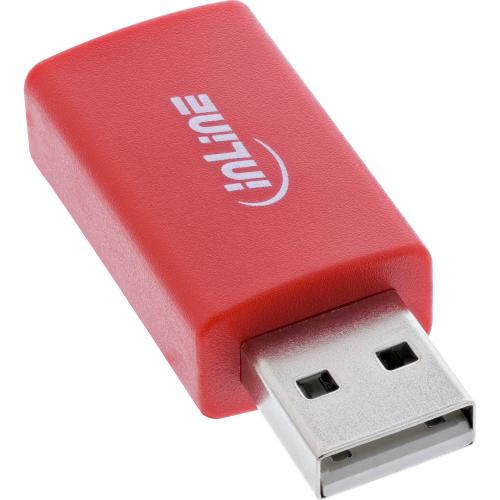 USB-Datenblocker USB-A (Charge-Only) – Adapter USB-A Stecker auf USB-A Buchse, 5 V / 1,5 A