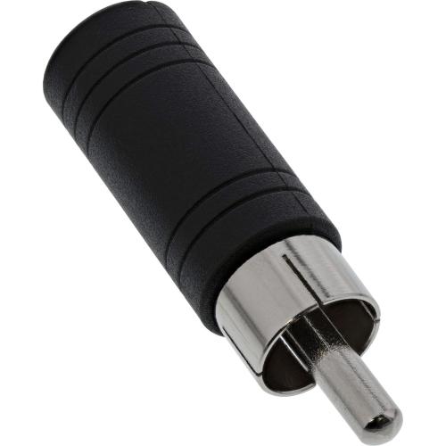 Cinch auf 3,5 mm Klinke Adapter Mono – Cinch Stecker auf Klinke Buchse