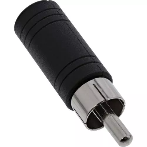 Cinch auf 3,5 mm Klinke Adapter Mono – Cinch Stecker auf Klinke Buchse