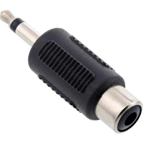 Preview: 3,5 mm Klinke auf Cinch Adapter Mono – Stecker auf Buchse