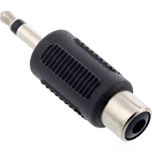 3,5 mm Klinke auf Cinch Adapter Mono – Stecker auf Buchse