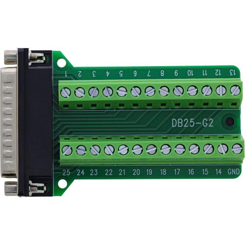 Preview: D-Sub 25 Terminalblock Stecker, 2-reihig, Schraubklemme