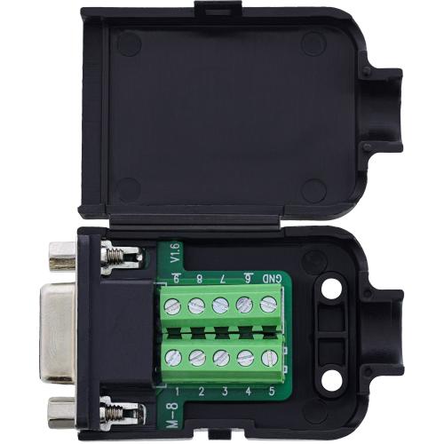 Preview: D-Sub 9 Breakout-Terminalblock, Buchse, Schraubklemme