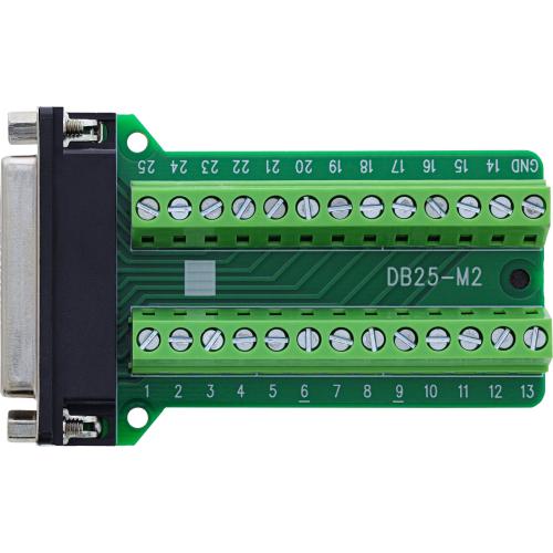 Preview: D-Sub 25 Terminalblock, Buchse, 2-reihig, Schraubklemme