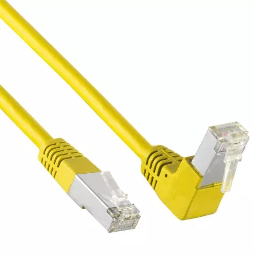 Cat 6 Patchkabel S/FTP – nach unten gewinkelt – Kupfer – PVC