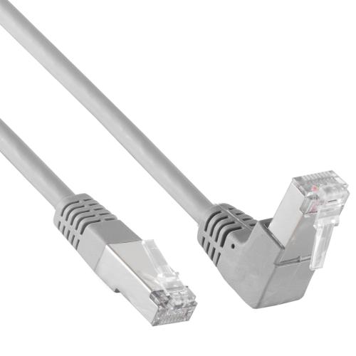 Cat 6 Patchkabel S/FTP – nach unten gewinkelt – Kupfer – PVC