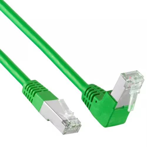 Cat 6 Patchkabel S/FTP – nach unten gewinkelt – Kupfer – PVC