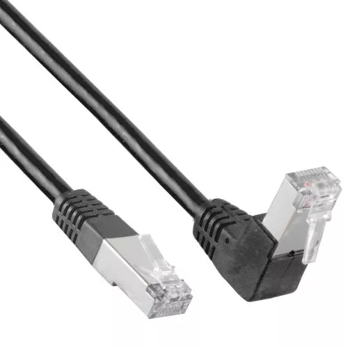 Cat 6 Patchkabel S/FTP – nach unten gewinkelt – Kupfer – PVC