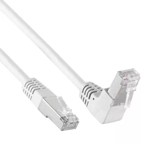 Cat 6 Patchkabel S/FTP – nach unten gewinkelt – Kupfer – PVC
