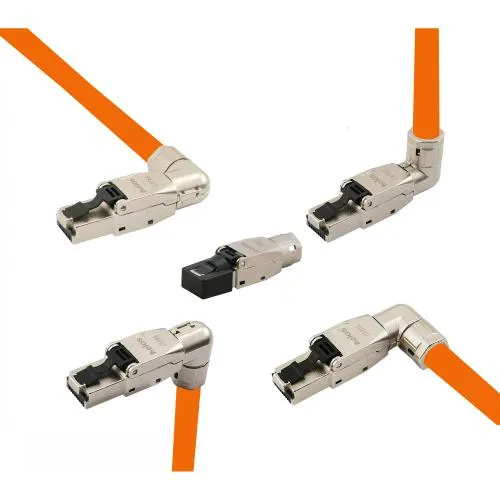RJ45 Stecker Cat 6A – feldkonfektionierbar – vollgeschirmt – gerade oder 90° gewinkelt