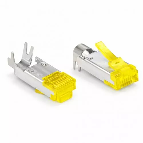 RJ45 Stecker Cat.6A geschirmt – Hirose TM31 (50 Stück, ohne Tülle & Führung)