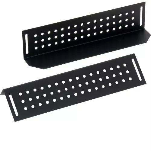 19" Schwerlastschienen 380 mm – für 600 mm Schranktiefe – 100 kg – schwarz – Triton RAB-NL-X01-X1