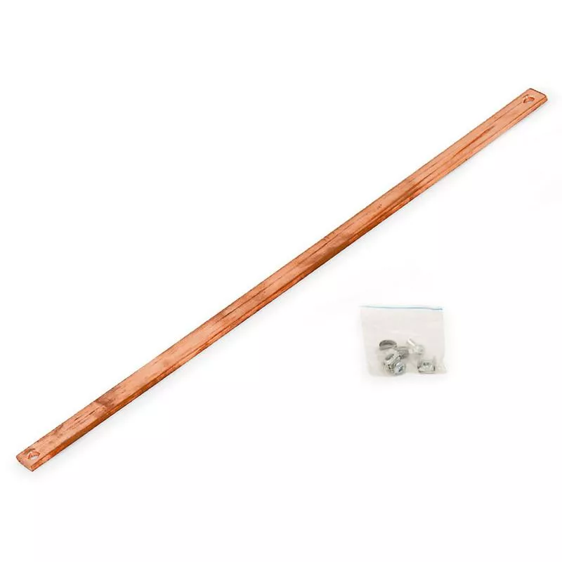 19" Erdungsschiene horizontal – Kupfer 5x20 mm – Triton RAX-ZL-X02-A1