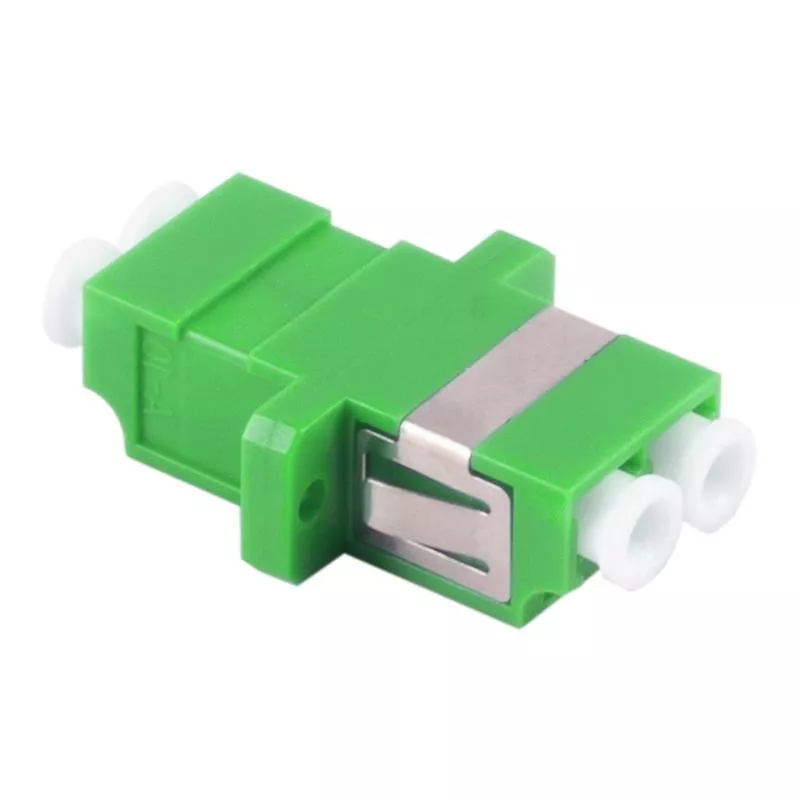 LWL Kupplung LC-LC Duplex – Singlemode OS1/OS2 – APC – Keramik – grün – Profi-Ausführung