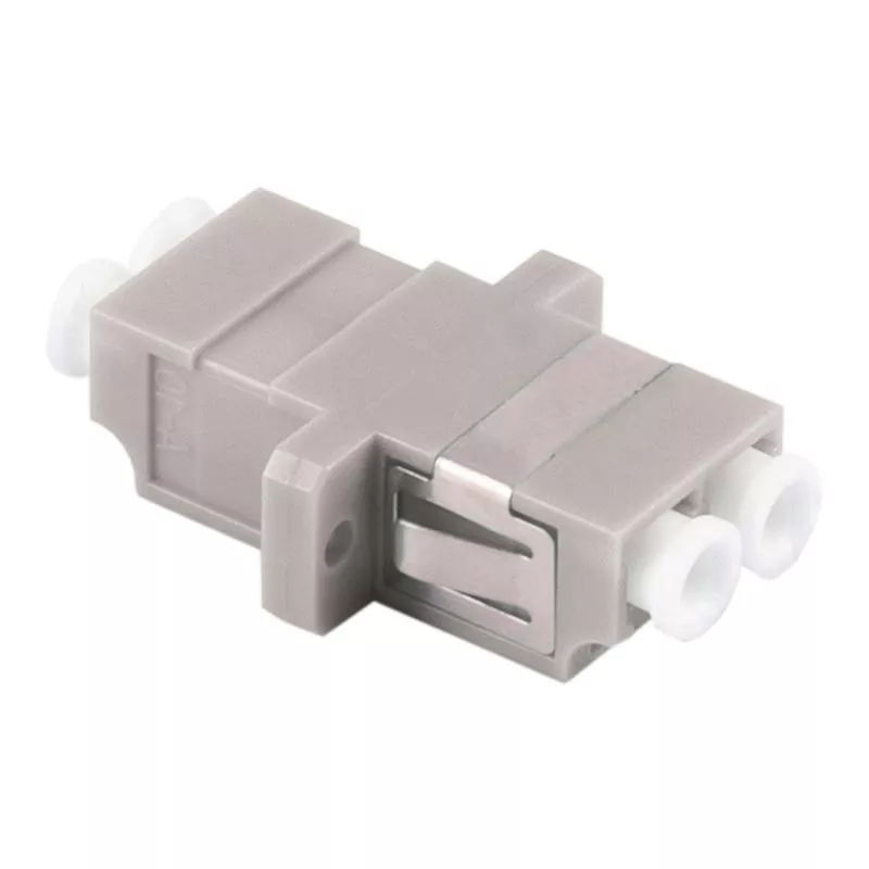 LWL Kupplung LC-LC Duplex – Multimode OM1/OM2 – Keramik – beige – Profi-Ausführung