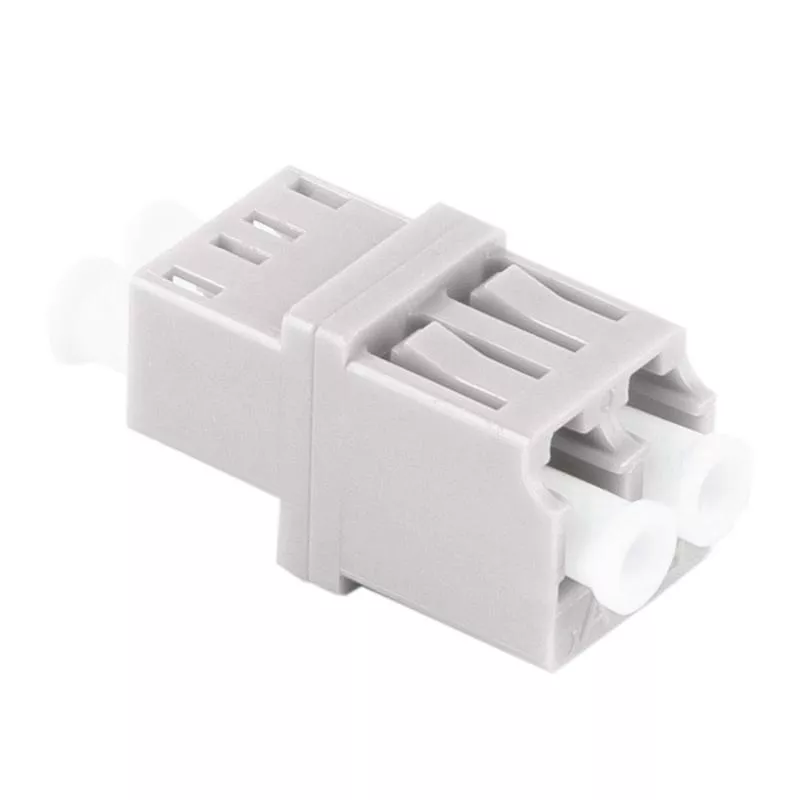 LWL Kupplung LC-LC Duplex – RJ45 Style – Multimode OM1/OM2 – Keramik – beige – Profi-Ausführung