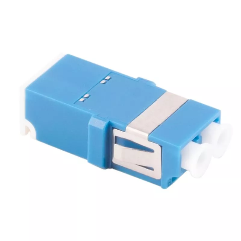 LWL Kupplung LC-LC Duplex – Singlemode OS1/OS2 – Shutter – Keramik – blau