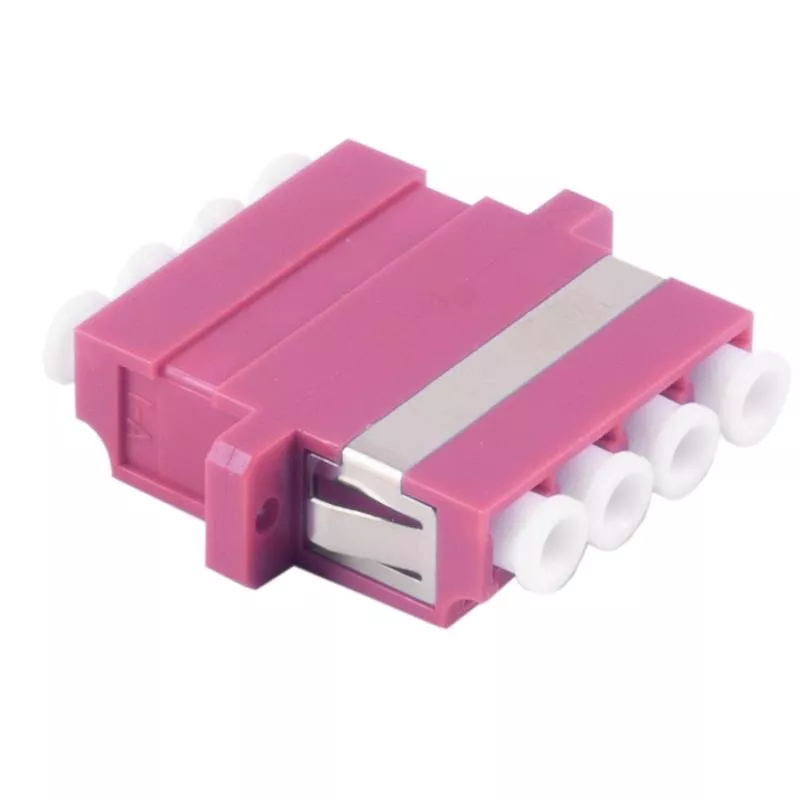 LWL Kupplung LC-LC Quad – Multimode OM4 – Keramik – violett