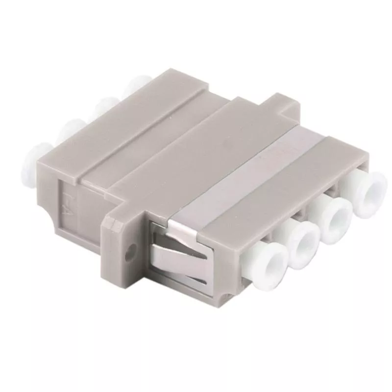 LWL Kupplung LC-LC Quad – Multimode OM1/OM2 – Keramik – beige