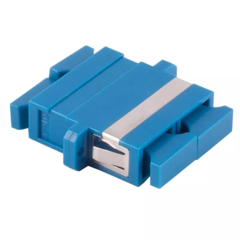 LWL Kupplung SC-SC Duplex – Singlemode OS1/OS2 – UPC – Keramik – blau – Profi-Ausführung