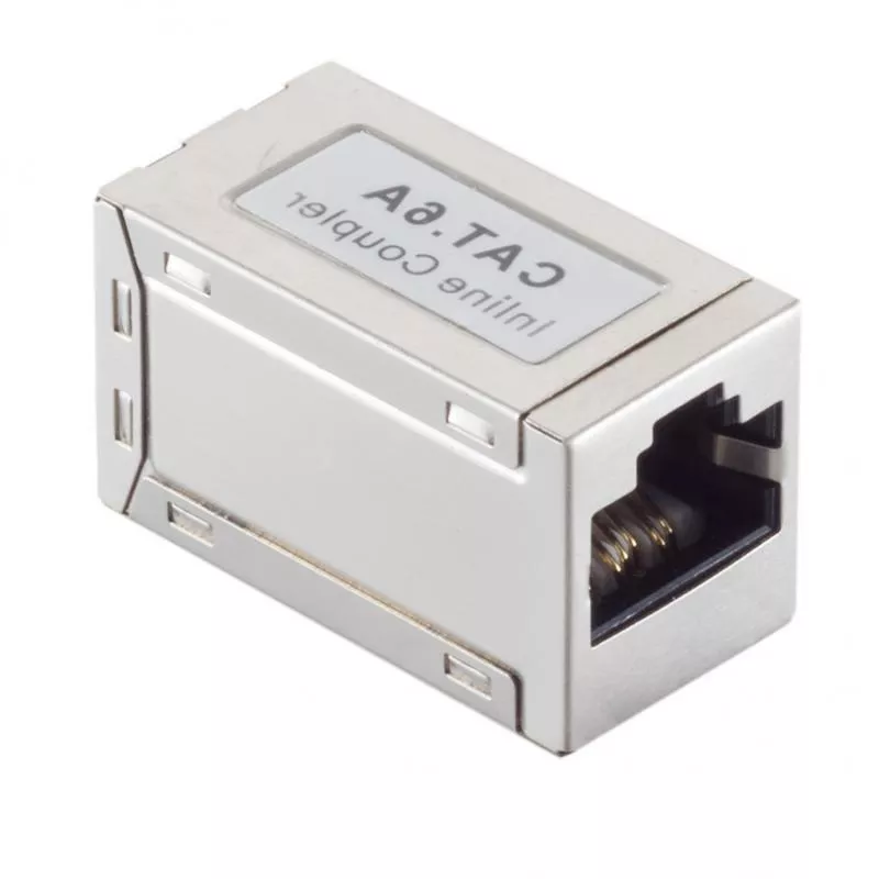 RJ45 Kupplung Cat.6A – Doppelbuchse, geschirmt, kompakt