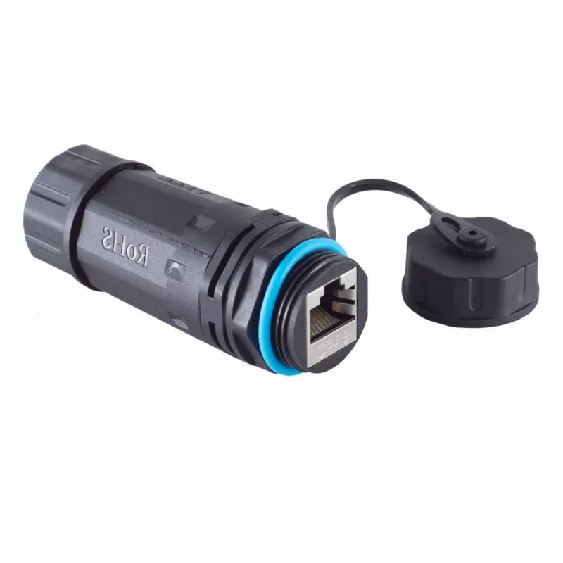 RJ45 Kupplung Cat.6 – IP68 Outdoor, kurze Ausführung, geschirmt