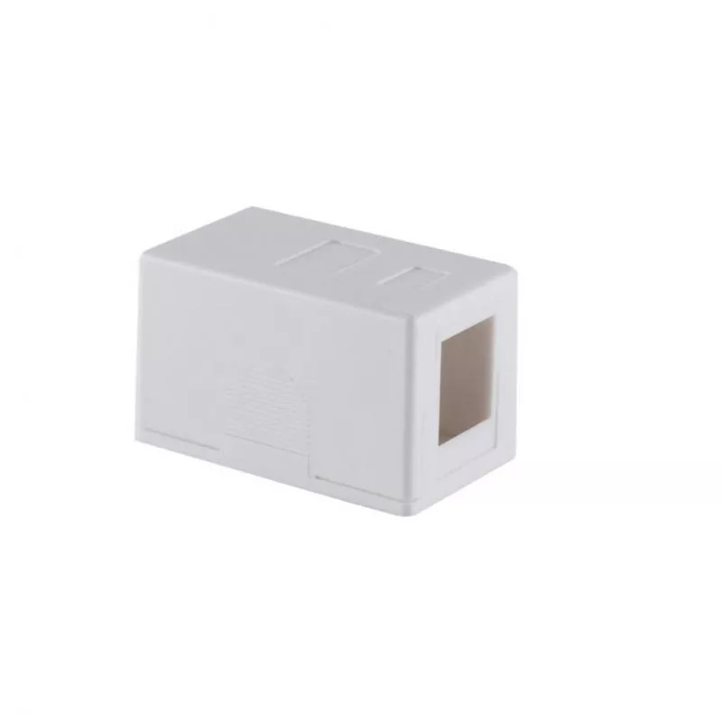 Keystone Anschlussbox 1-fach, Aufputz, weiß