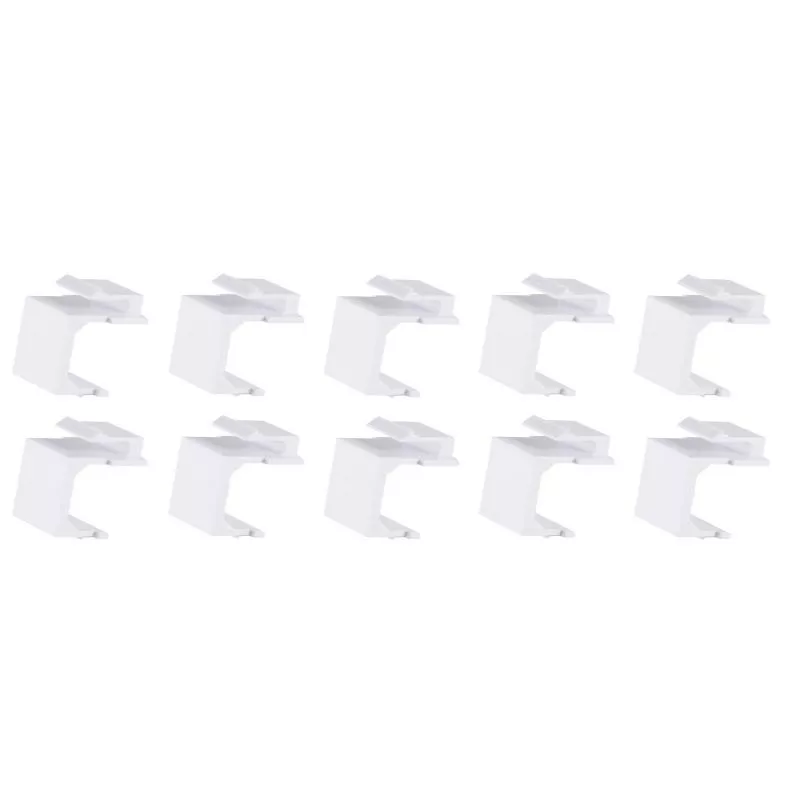 Keystone Staubschutz / Blindabdeckung, weiß, 10 Stück