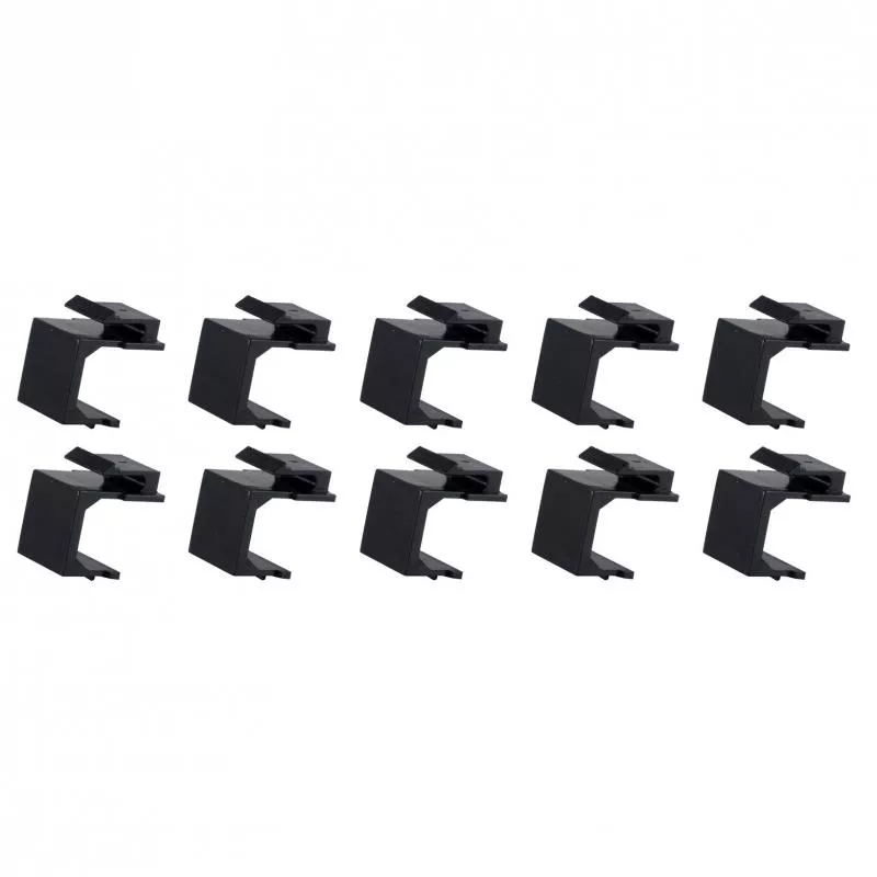 Keystone Staubschutz / Blindabdeckung, schwarz, 10 Stück