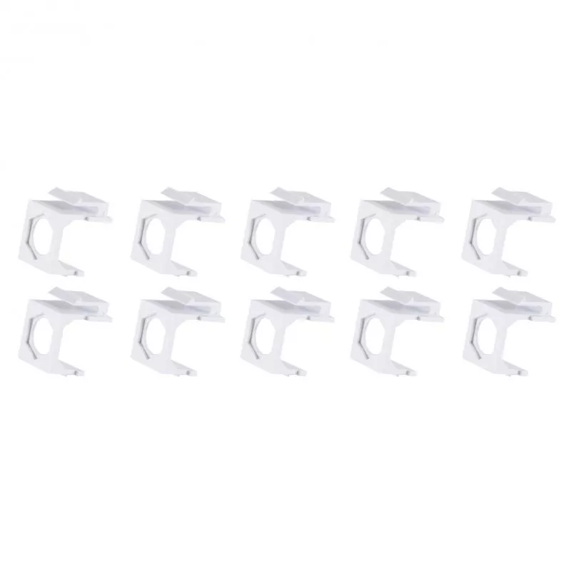 Keystone Leeradapter sechskant, weiß, 10 Stück