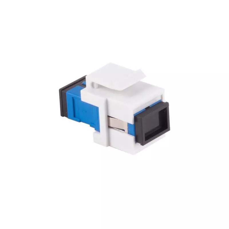 LWL Keystone Kupplung SC-SC, Singlemode, UPC, Simplex, blau