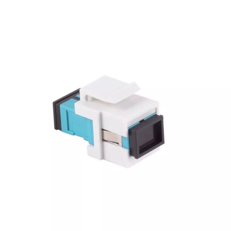 LWL Keystone Kupplung SC-SC, OM3, Multimode, Simplex, aqua