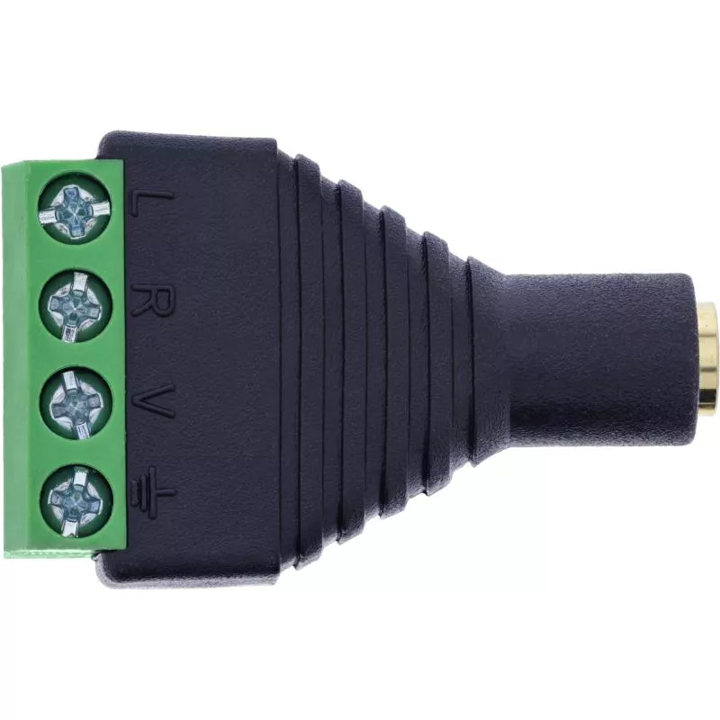 3,5 mm TRRS Klinkenbuchse Terminalblock, 4-polig, Schraubklemme