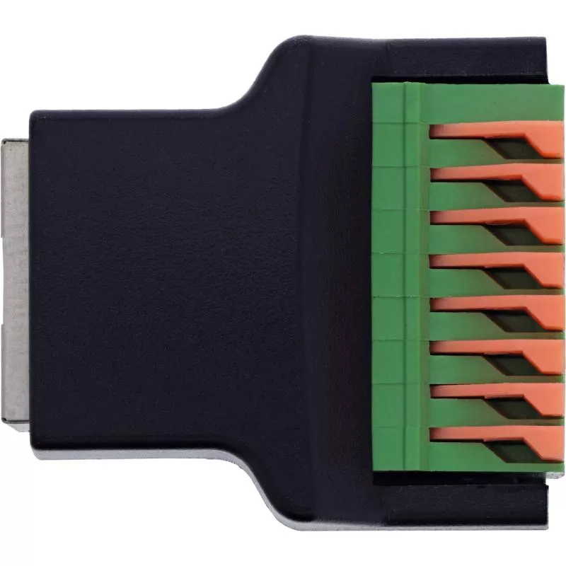 RJ45 Terminalblock-Buchse, Push-In-Klemme, 8-polig, 18–26 AWG, geschirmt