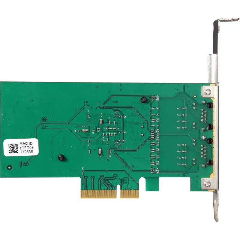 Dual-Gigabit Netzwerk Schnittstellenkarte, PCIe x4, 2x RJ45 (1 Gb/s), Low-Profile
