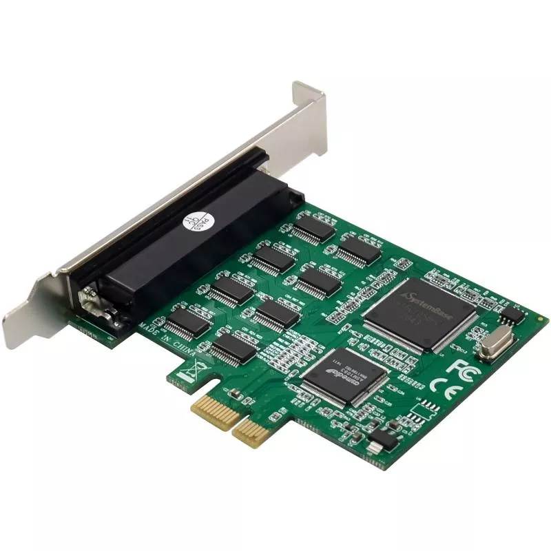 RS-232 Schnittstellenkarte, PCIe x1, 8-Port, D-Sub 9 Stecker