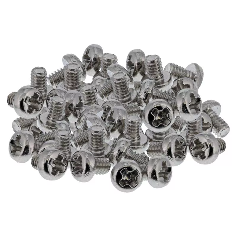 Schraubenset für M.2 SSD, M2x3 mm, 50er Pack, Stahl nickelbeschichtet