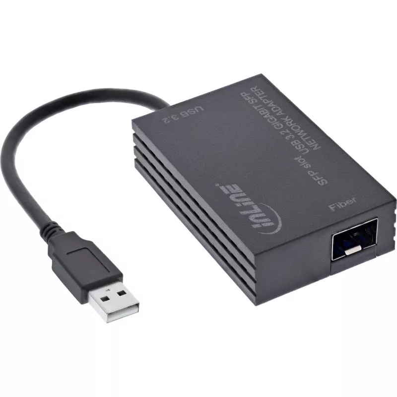 USB-A zu SFP Gigabit Netzwerkadapter, Glasfaser, 10/100/1000 Mb/s