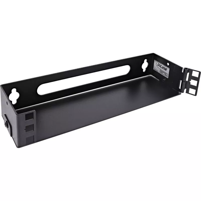 10" Mini Wandrack, 1HE, 7,6 cm Tiefe, schwarz