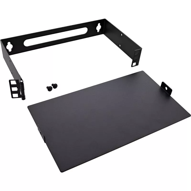 10" Mini Wandrack, 1HE, 15,2 cm Tiefe, schwarz