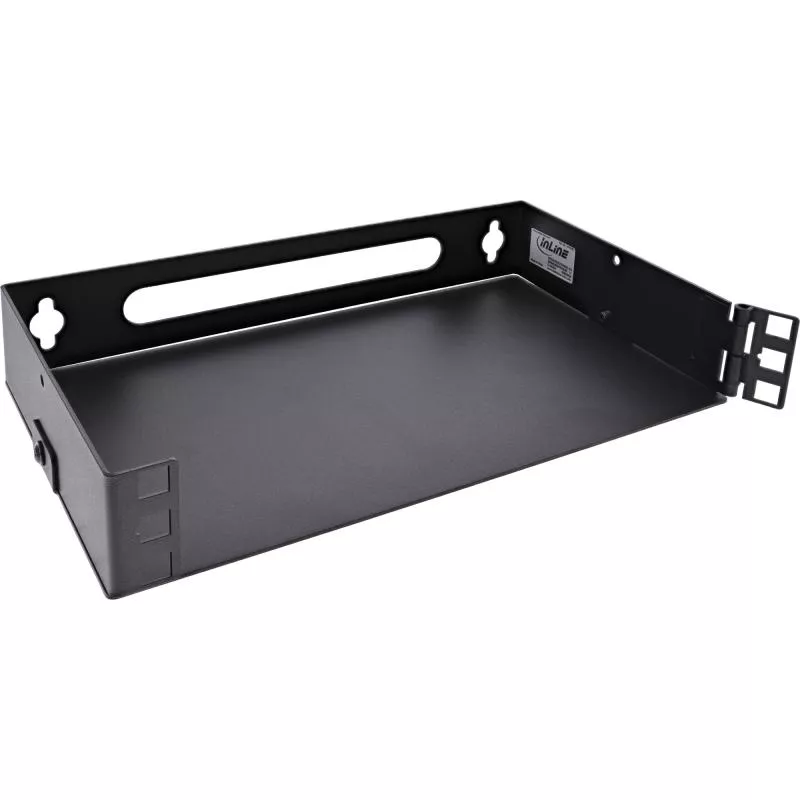 10" Mini Wandrack, 1HE, 15,2 cm Tiefe, schwarz