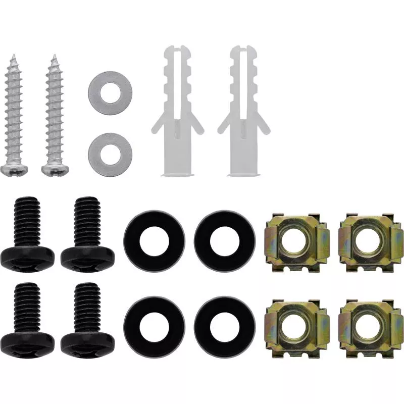 10" Mini Wandrack, 1HE, 15,2 cm Tiefe, schwarz