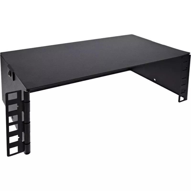 10" Mini Wandrack, 2HE, 15,2 cm Tiefe, schwarz