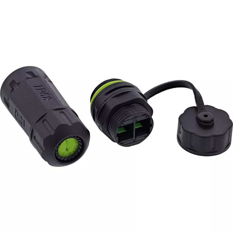 LWL Kupplung SC-SC Duplex – Singlemode OS1/OS2, IP68, kurz, M20