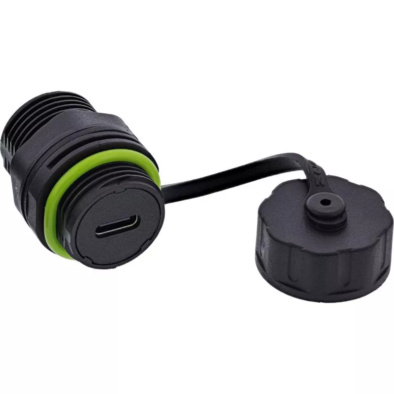 USB-C Verbinder IP68, mini, 2x USB-C Buchse, geschirmt, M20