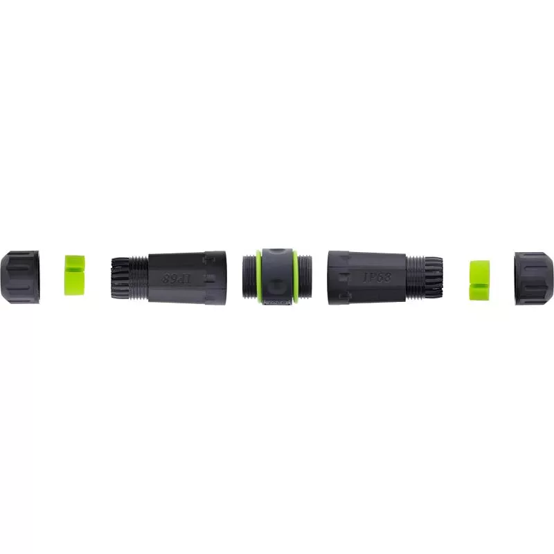 USB-A Verbinder IP68, 2x USB-A Buchse, geschirmt, M20