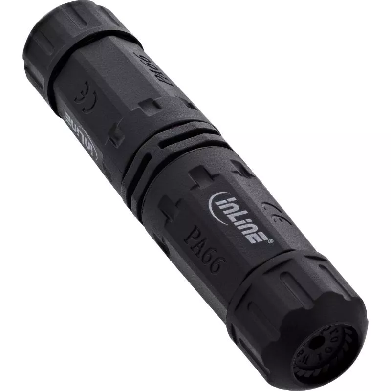 IP68 Kabelverbinder 3-polig, 32A / 500V, M20, schwarz